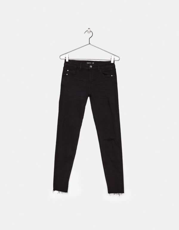 Low waist ripped jeans - 图片 8