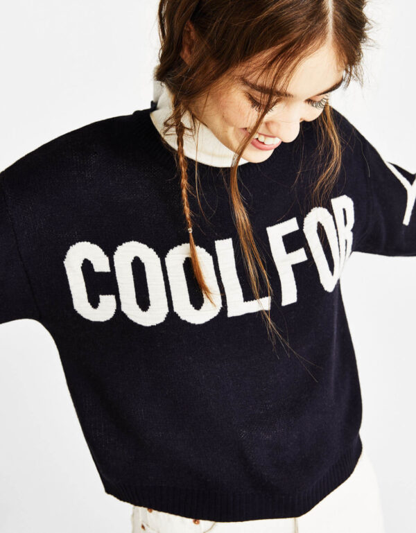 Hoodie with slogan - 图片 3