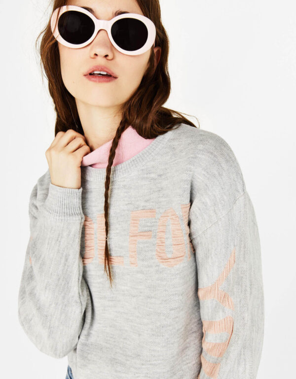 Hoodie with slogan - 图片 8