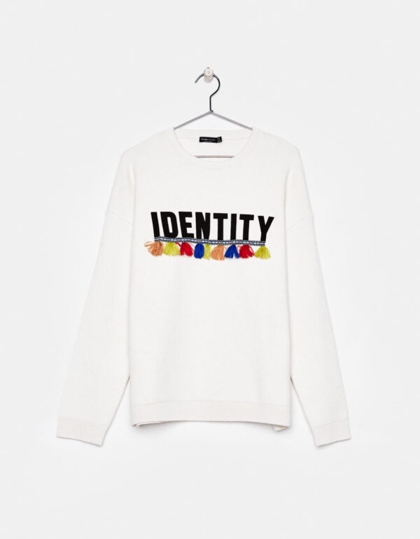 Sweater with slogan - 图片 10