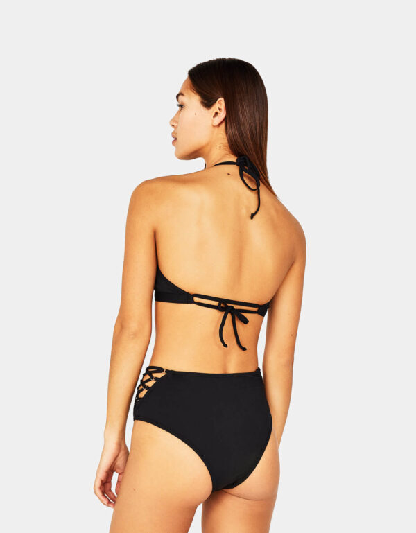 High-rise bikini bottoms with eyelets - 图片 2