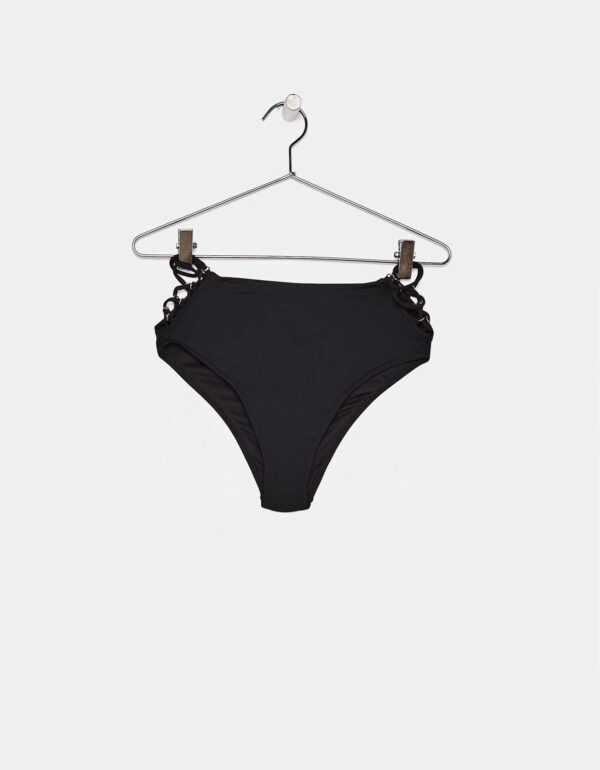 High-rise bikini bottoms with eyelets - 图片 4
